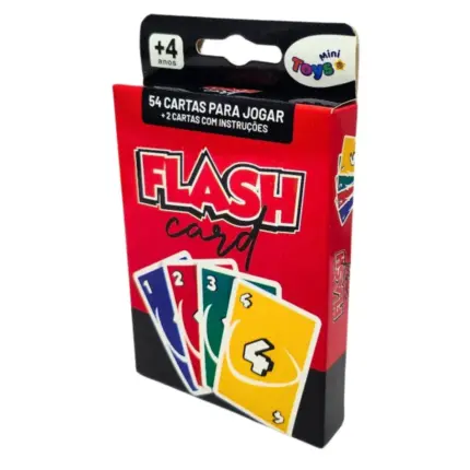Jogo Flash Card (Estilo UNO) 54 Cartas