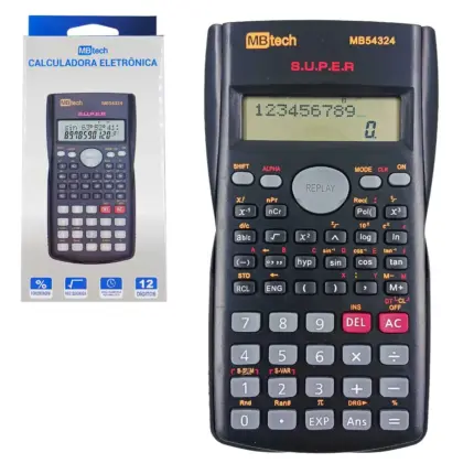 Calculadora Eletrõnica Científica 14,5x7,5cm - MBTech