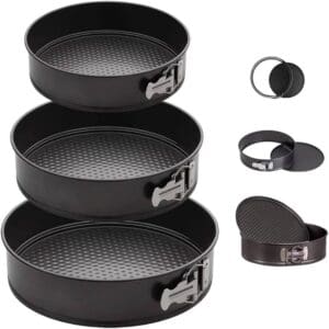 Conjunto de Forma para Bolo com 3 Peças Fundo Removível - AM Decorações e Presentes - Imagem 4