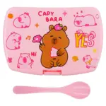 Marmita com Colher de Plástico PP Capybara Sortido - Interponte