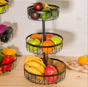 Fruteira de Ferrada com 3 Camadas 28cmX49cm - Rio Tijucas - Imagem 3