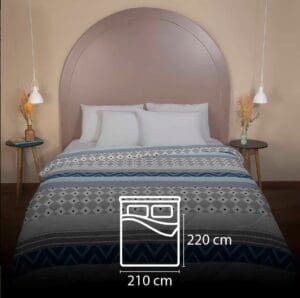 Edredom 100% Poliéster Estampado Harmonia 150 Fios 1,90x2,10M - LEPPER - Imagem 4