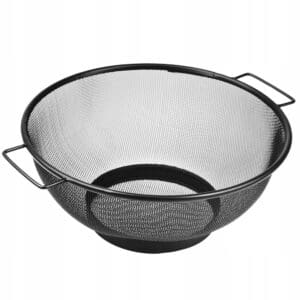 Cesto Escorredor Multiuso Preto de Aço Inox 18CM - Rio Home - Imagem 3