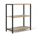 Estante 3 Niveis 64x30x72CM Nogueira (Nova York) - Prat-k