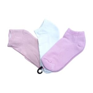 Kit com 3 Pares de Meia Cano Curto com Sola Atoalhada Feminino 34-38 - Bazar Rodrigues - Imagem 2