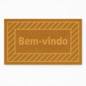 Capacho Antiderrapante de Fibra de Coco 45cmx75cm - Tuut