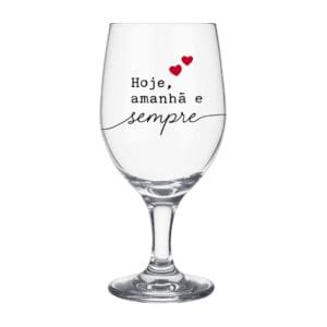 Taça de Vidro Windsor 330ml Hoje, Amanhã e Sempre - BrasFoot - Imagem 3