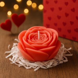 Vela Aromática com Formato de Rosa 8cm - Imagem 2