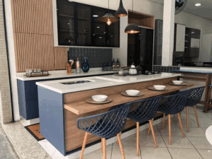 Cadeiras Monaco Com Assento em Polipropileno e Base em Aço Imitando Madeira - Fratini - Imagem 4