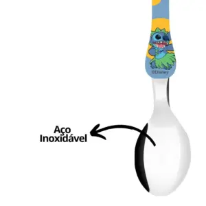 Jogo de Talheres de Inox Infantil Stitch 2 Peças - Simonaggio - Imagem 3