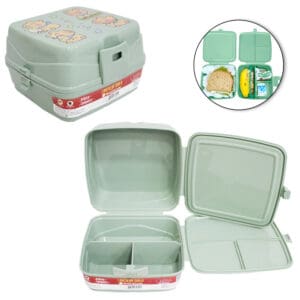 Lancheira Dupla com 4 Divisões com Tampa Capivara (Capybara) - Imagem 4