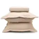 Kit Colcha com 2 Porta Travesseiros + Colcha Full Provença Liso - Döhler