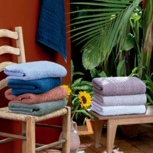 Toalha de Banho com Fio Penteado 70cmx1,35m Cosmopolitan 100% Algodão Cores Sortidas - Atlântica - Imagem 4