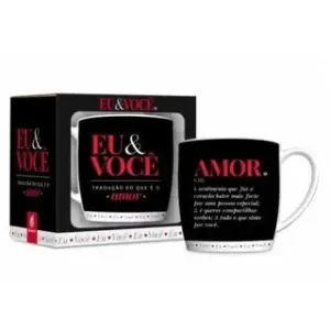 Caneca de Porcelana Urban 360ml Frases Dia dos Namorados - BrasFoot