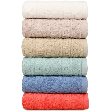 Toalha de Rosto de Fio Penteado 70x50cm Cosmopolitan 100% Algodão - Atlântica