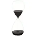 Ampulheta Decorativa de Vidro 20CM - Casa Real Decor