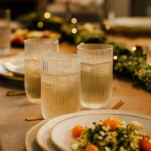 Conjunto com 6 Copos de Vidro Canelado 450ML Linha RAYÉ - 123 Útil - Imagem 3