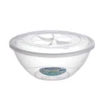 Saladeira de Plástico Transparente com Tampa 3,6L - Plasmont