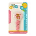 Prendedor de Chupeta Botton Rosa Sortido - New Baby