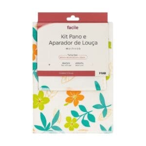 Kit com 2 Peças Pano + Aparador de Louça Multiuso Facile Sortido - FWB