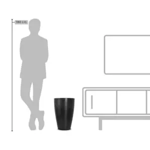 Vaso de Plastico Reciclado em Cone Liso 45cm 22,8L - VASAP Design - Imagem 3