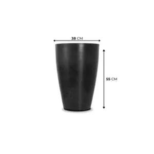 Vaso de Plastico Reciclado em Cone Liso 45cm 22,8L - VASAP Design - Imagem 5