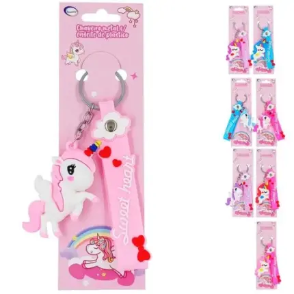 Chaveiro Metal com Enfeite de Plástico Sweet Heart-Sortidos