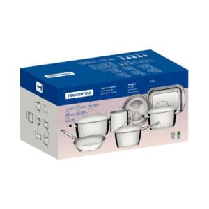 Jogo de Panelas Allegra 7 Peças em Aço INOX - Tramontina - Imagem 7