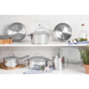 Jogo de Panelas Allegra 7 Peças em Aço INOX - Tramontina - Imagem 2