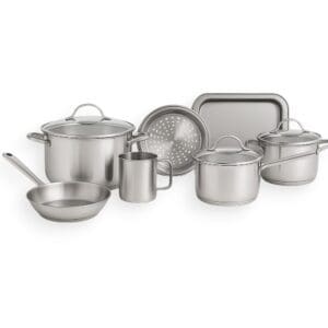 Jogo de Panelas Allegra 7 Peças em Aço INOX - Tramontina
