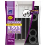 Cortina para Box de Banheiro com Ilhós Reforçado e Visor Retangular Vinil Lisa 1,35x2,00m Sortido - Plast Leo