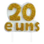 Vela Pavio Curto com Gliter-Curifest