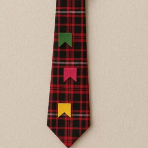 Gravata Xadrez Para Festa - Imagem 2