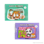 Livro para Colorir Capa Dura Fluffy Moments Sortido - Papercollor