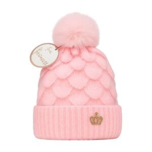 Gorro Feminino com Detalhe de Coroa e Pompom Cor Sortida GS72982