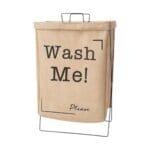 Cesto para Roupa de Poliéster e Metal 36x25x55cm - Rio Tijucas