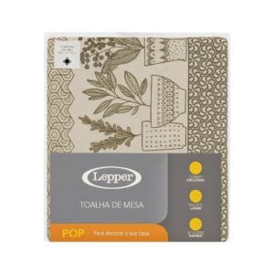 Toalha de Mesa Pop Quadrada 4 Lugares Estampada 1,40x1,40m 1 Peça - Lapper
