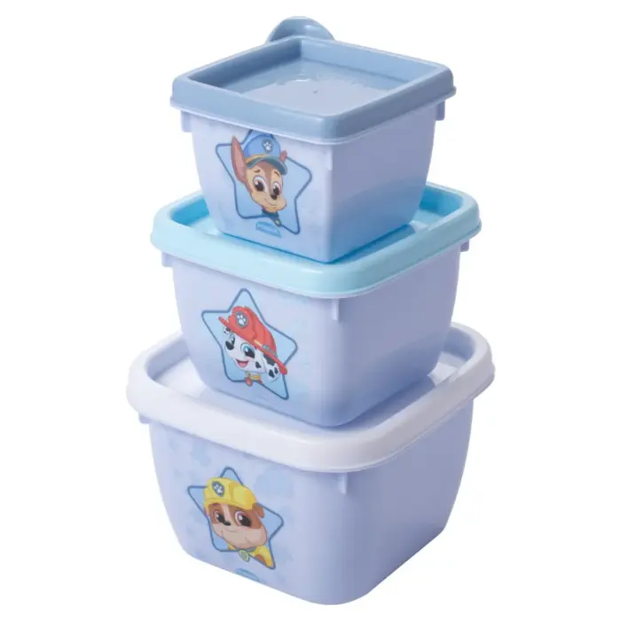 Conjunto com 3 Potes Conect Patrulha Canina - Plasútil - Imagem 1