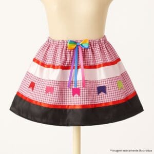 Saia para Festa Junina Infantil 29cm 100% Poliéster Sortido - Interponte - Imagem 2