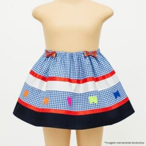 Saia para Festa Junina Infantil 29cm 100% Poliéster Sortido - Interponte - Imagem 3