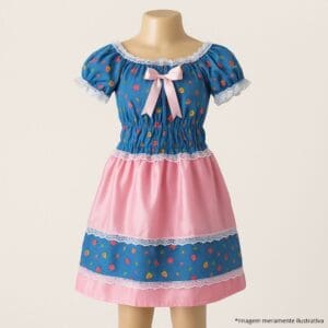 Vestido de Festa Junina Juliana Luxo sem Bermuda Sortido - Bella Festa - Imagem 5