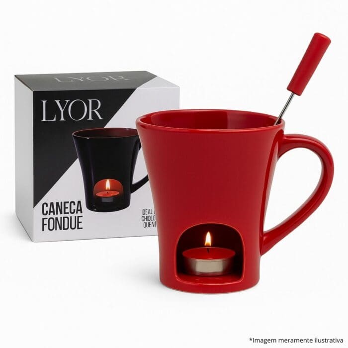 Caneca/Xícara para Mini Fundue Ivy Porcelana 200ml - Lyor - Imagem 1