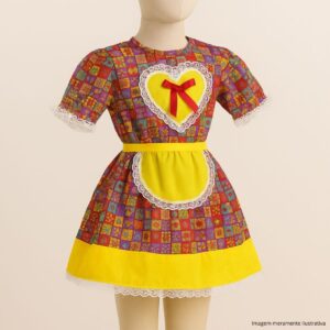 Vestido Caipira com Bermuda Infantil Sortido - Bella Festa - Imagem 2