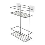 Porta Shampoo Duplo com Adesivo Linha Black - Stolf