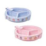 Prato Térmico Infantil de Plástico 3 Divisórias com Ventosa Patrulha Canina Baby 318ml - Plasútil