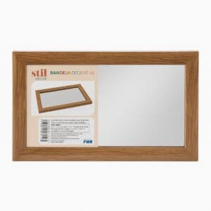 Bandeija Decorativa de Madeira com Espelho Sortido 11,8x21,8cm - Still Decor - Imagem 3