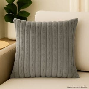 Capa para Almofada de Poliéster Felpudo 45x45cm Ref.: 6011 Cor Sortida - Amigold - Imagem 6