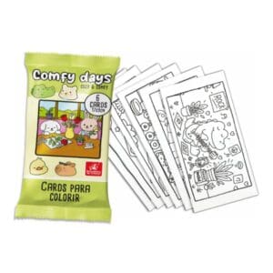 Cards para Colorir 6 Unidades 17x9cm Cozy Time Cozy & Comfy Sortido - Brincadeira de Criança - Imagem 5