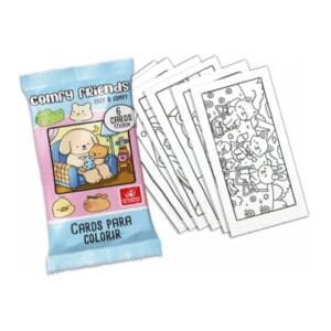 Cards para Colorir 6 Unidades 17x9cm Cozy Time Cozy & Comfy Sortido - Brincadeira de Criança - Imagem 6