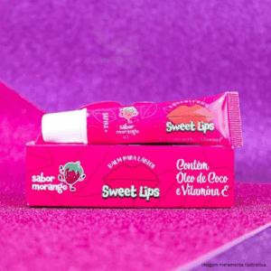 Balm para Lábios Sweet Lips Sabor Morango 10g - Safira - Imagem 2